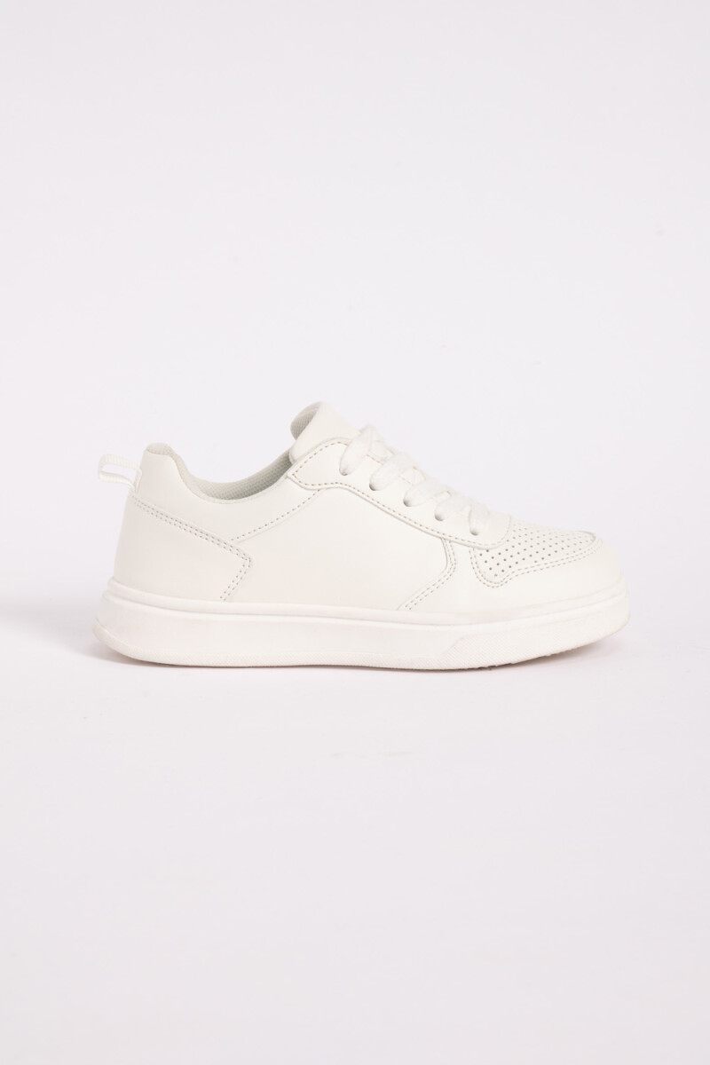 Zapatilla Cordones Blanco