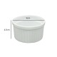 Set x4 Ramequin circular porcelana 9x4,5 cm BLANCO