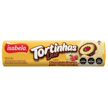 GALLETA ISABELA TORTITA 140G CHOC BLANCO Y JALEA GALLETA ISABELA TORTITA 140G CHOC BLANCO Y JALEA