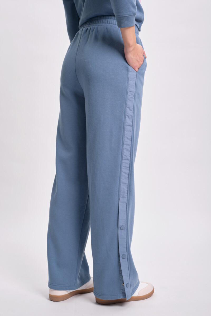 Pantalón deportivo efecto lavado Azul