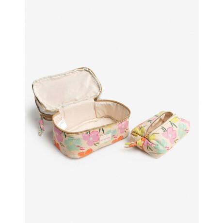 Porta Cosméticos Estampado Flores