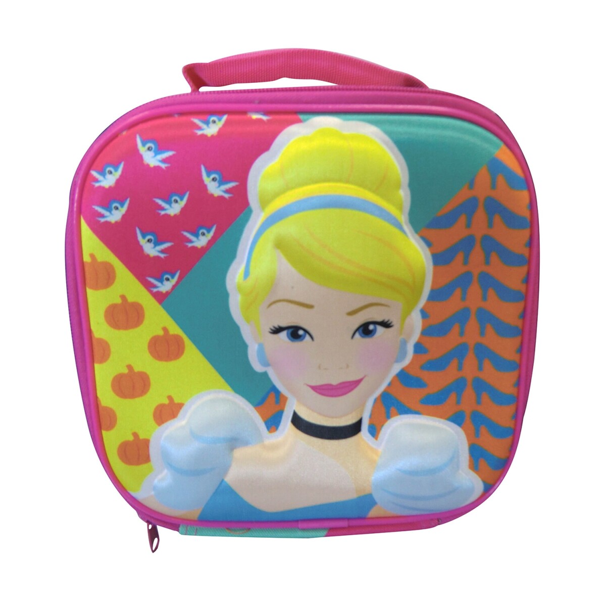 Lunchera térmica tipo mochila con estampado infantil 20x20 cm - Princesas 