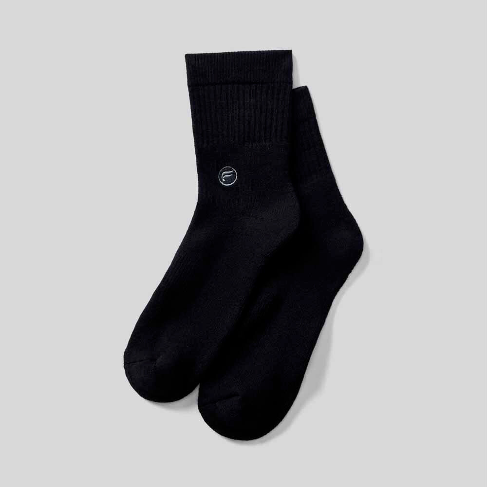 Medias The Everyday Quarter Crew Sock Unisex Black