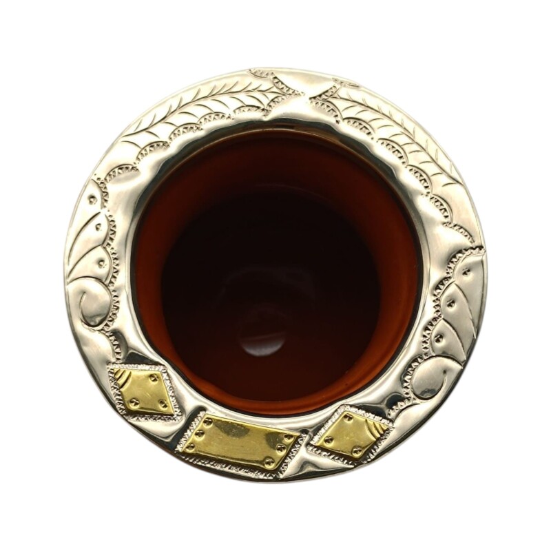 Mate camionero con apliues en bronce - ALPACA - 42 marrónuniforme