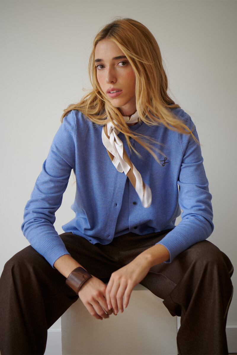 CARDIGAN TWIN CELESTE