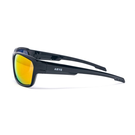 Lentes de Sol Arye Polarizados Armazón Negro Mate Mate Rojo