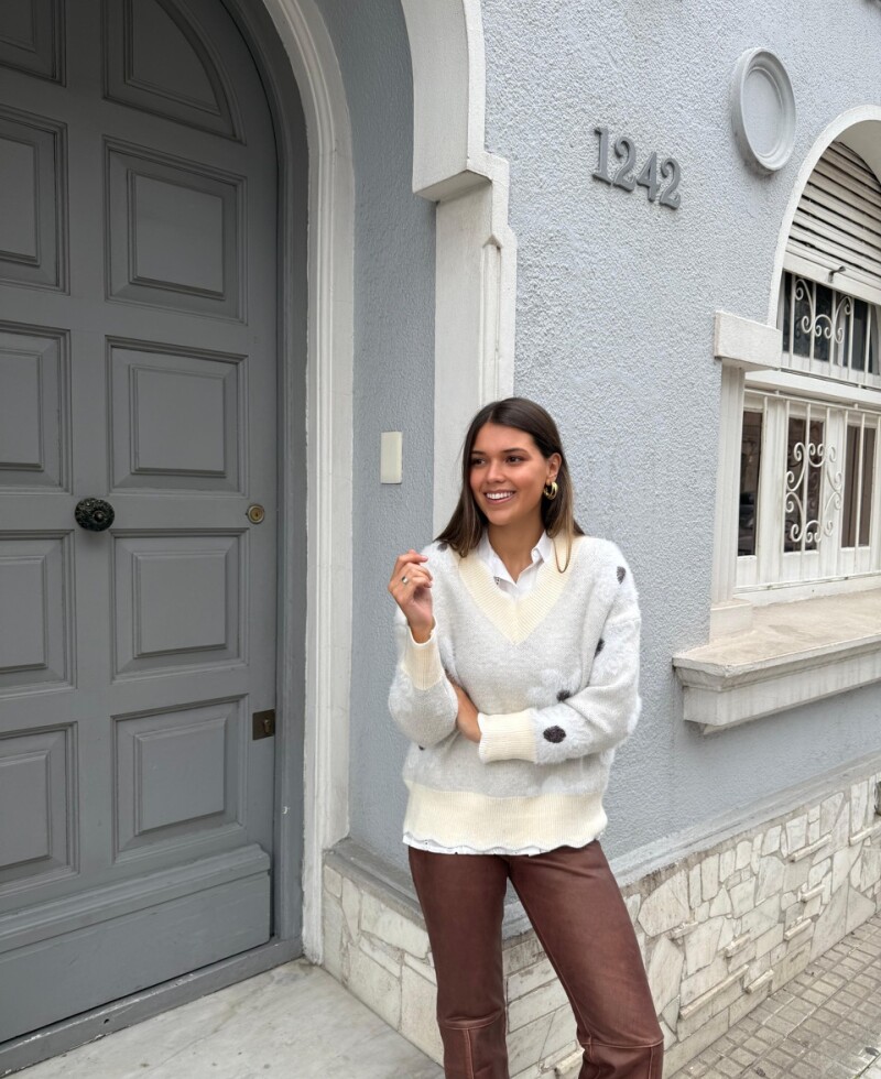Buzo Florencia crema