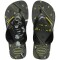 Sandalias Infantiles Havaianas Kids Max Heroes Negro - Amarillo
