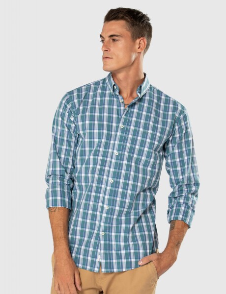 CAMISA A CUADROS Verde