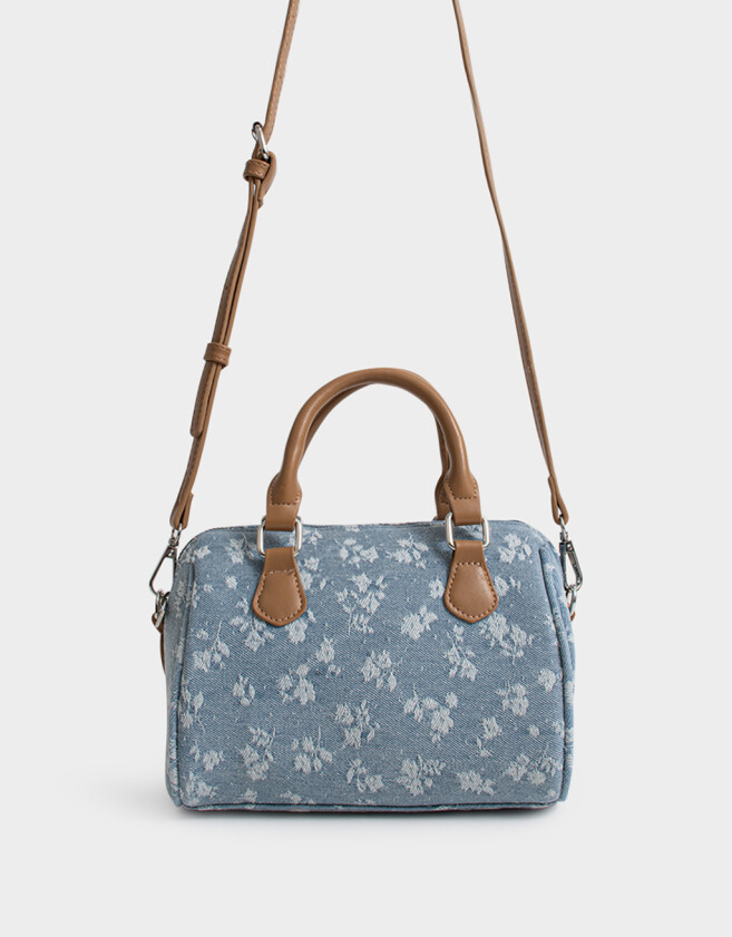 Bowling Cartera Bowling De Denim - Azul Gastado