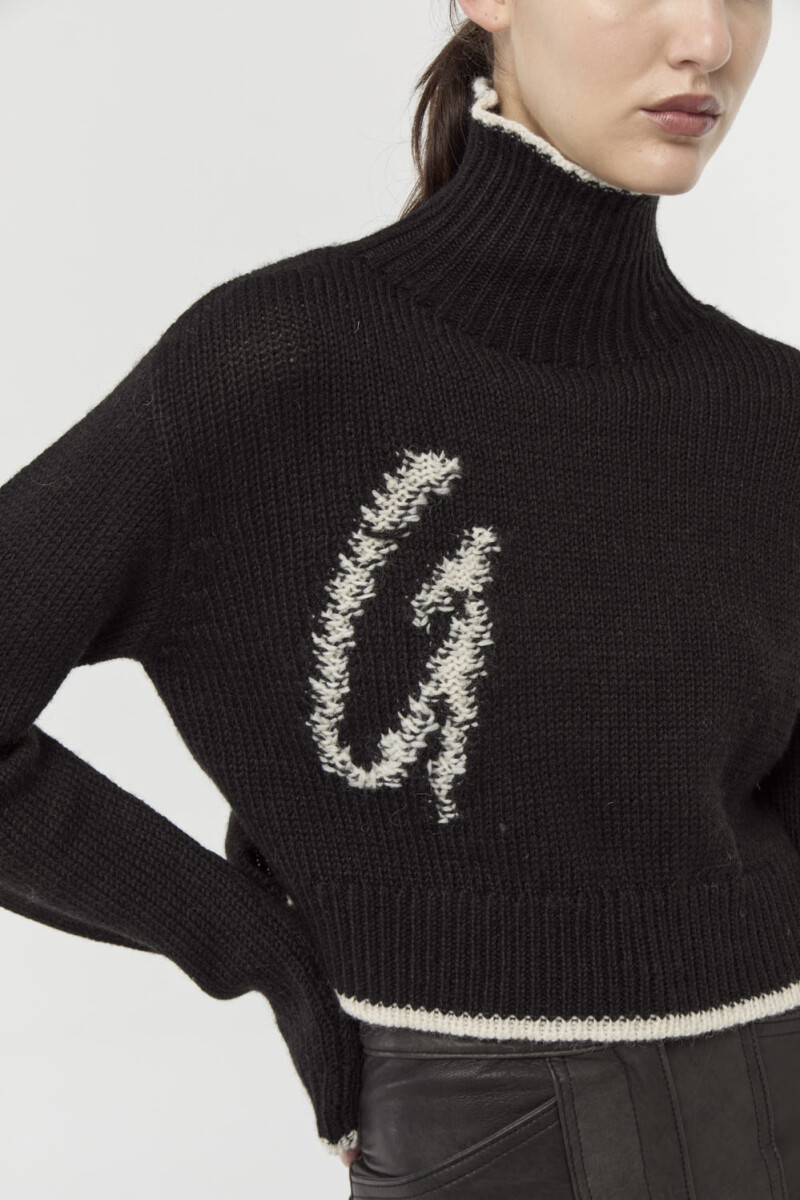 SWEATER TEX Negro