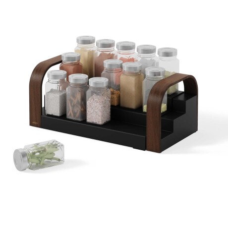 ORGANIZADOR PLASTICO-RECICLADO-Y-MADERA NEGRO BELLWOOD