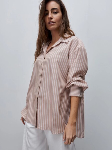 CAMISA D.CASSIN DANAE M.L BEIGE