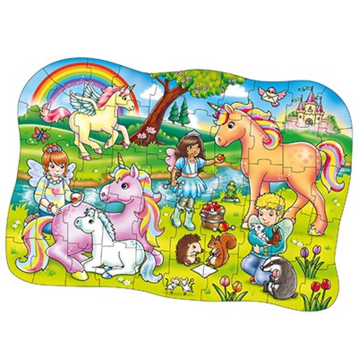 Puzzle de 50 piezas Amigos Unicornios 