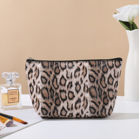 Pack Neceser Diseño Animal Print Incluye Tres Tamaños Marrón