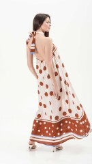 VESTIDO LUNI ESTAMPADO TERRACOTA-BLANCO