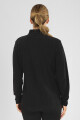 Campera polar mujer black Negro