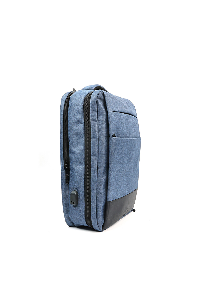 Mochila Urbana con USB - Garland Azul