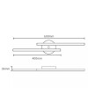 APLIQUE LED ZIG LUZ DIRECTA 60CM 18W 3000K BLANCO APLIQUE LED ZIG LUZ DIRECTA 60CM 18W 3000K BLANCO