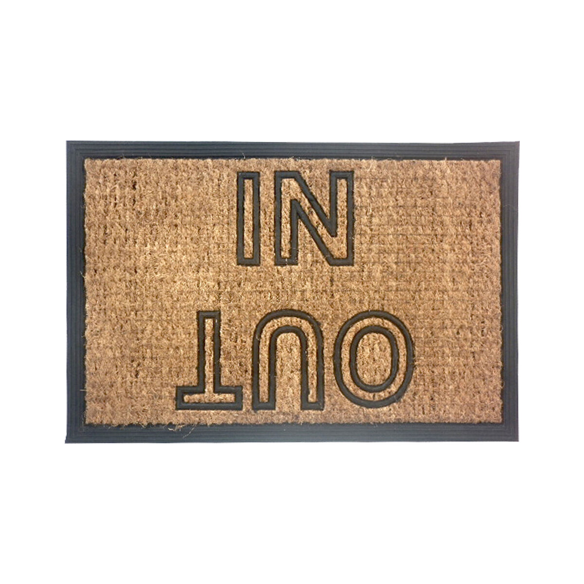 Alfombra Puerta Entrada Felpudo Coco Goma 40X60 - In/out 