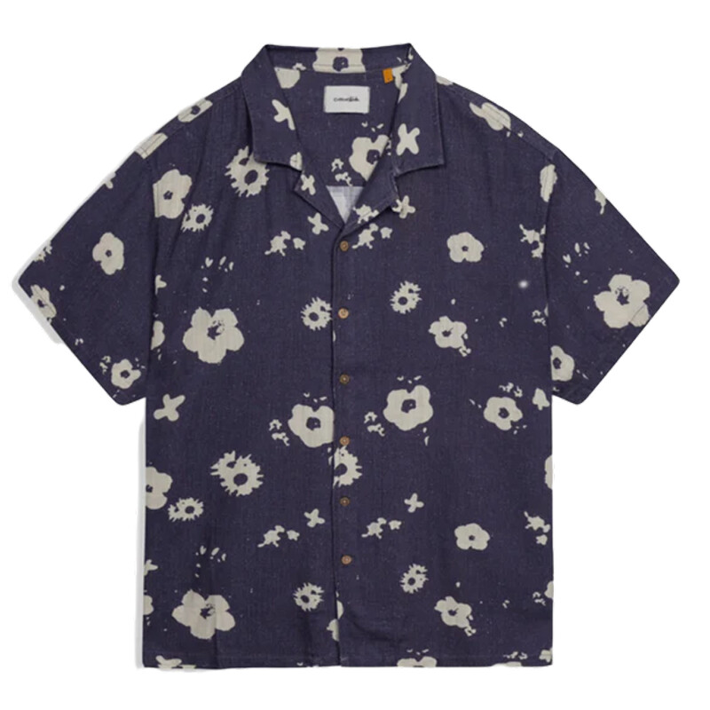 Camisa Critical Slide Splatter Resort - Azul Camisa Critical Slide Splatter Resort - Azul