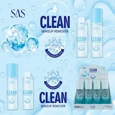 SAS Desmaquillante limpiador facial colágeno 100ml Sas Desmaquillante Limpiador Facial Colágeno 100ml