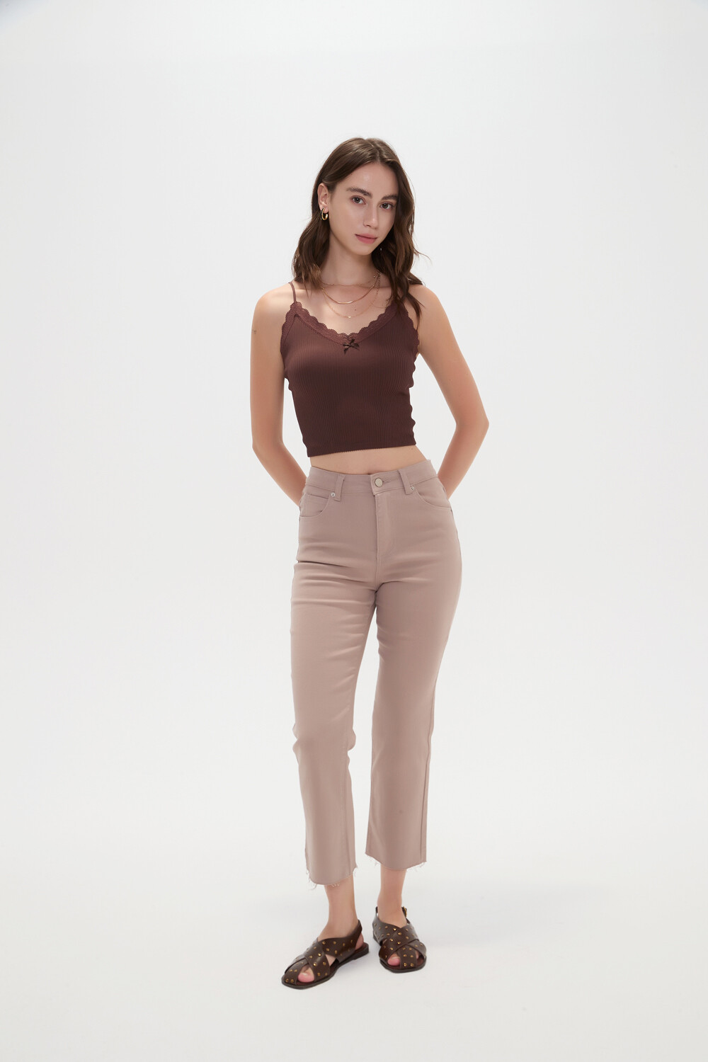 Pantalon Vilehada Taupe Claro