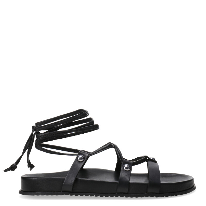 Sandalias de Mujer Miss Carol con Tiras al Tobillo Negro