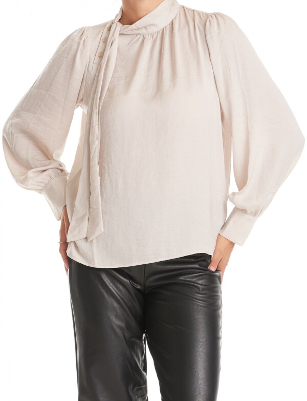 Blusa Lazo & Botones BEIGE CLARO