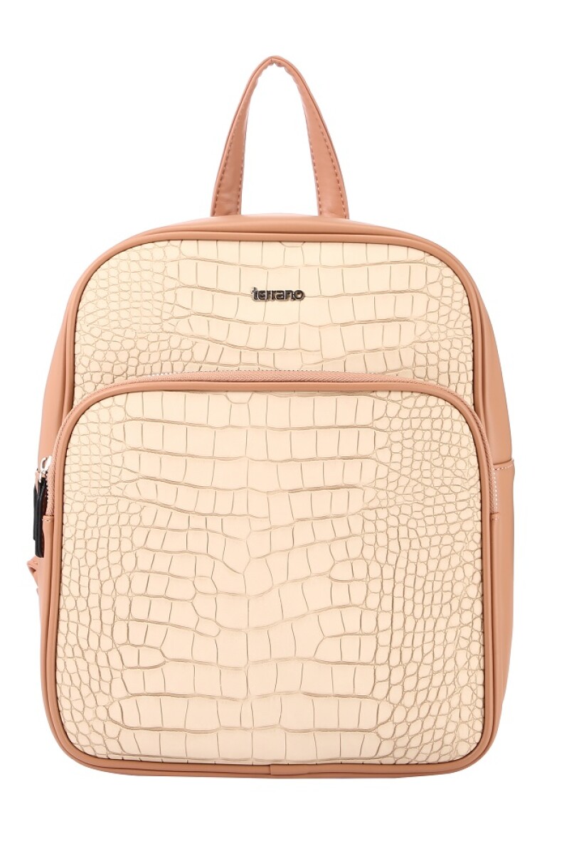 MOCHILA TERRANO CROCCO BEIGE