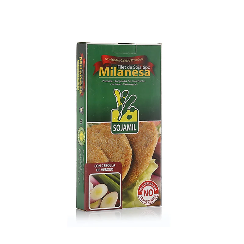 Milanesa de soja sabor cebollita de verdeo Sojamil - 6 uds. Milanesa de soja sabor cebollita de verdeo Sojamil - 6 uds.