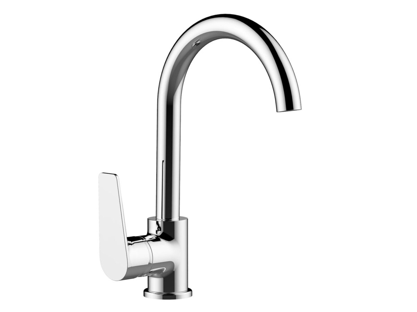 Griferia De Mesada Cocina Monocomando Cromo Quaranta 
