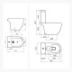 Juego Inodoro Bidet Fontana Touchless Ferrum BLANCO
