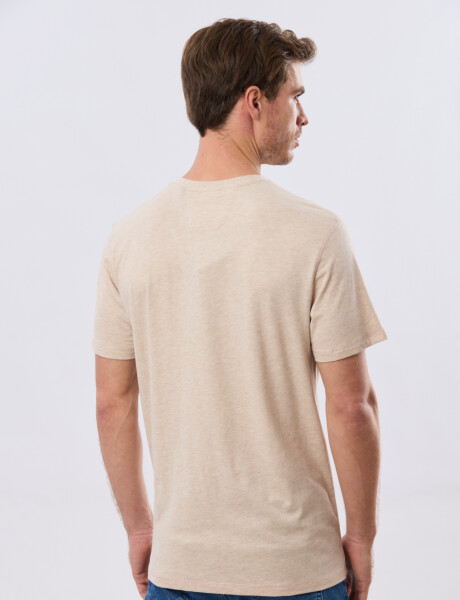 REMERA BÁSICA DE ALGODÓN Beige