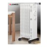 Radiador De Aceite James 7 Elem. Re1500 1500w Color Blanco Radiador De Aceite James 7 Elem. Re1500 1500w Color Blanco
