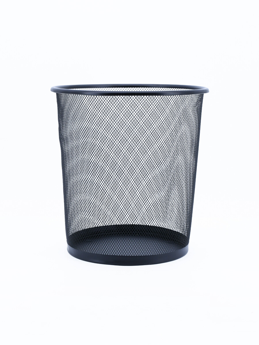 PAPELERA REJILLA OFICE - NEGRO 