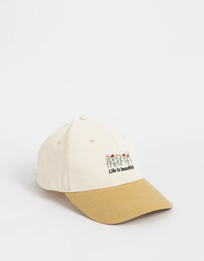 Caps Color Block Gorra Bicolor Bordada - Combinacion Bicolor