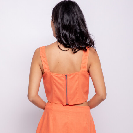 FALDA JANNEY Coral Oscuro