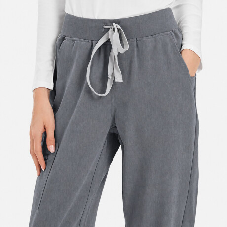 PANTALON KORI DAMA CON PUÑO gris jaspeado