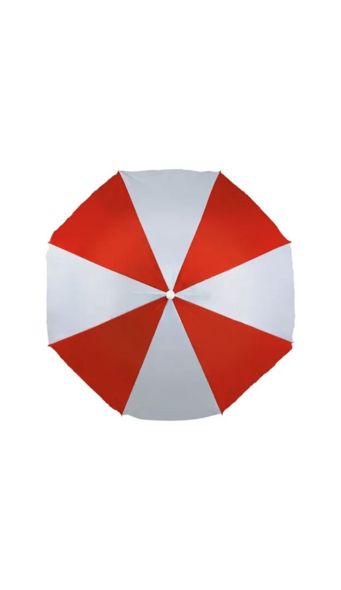 SOMBRILLA MOR ROJO/BLANCO 1.80 MTS 