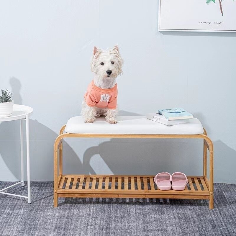 BANCO MADERA C/ASIENTO FORRADO 30x90x48CM NATURAL BANCO MADERA C/ASIENTO FORRADO 30x90x48CM NATURAL