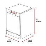 Lavavajillas de Libre Instalacion 60cm Blanco blanco
