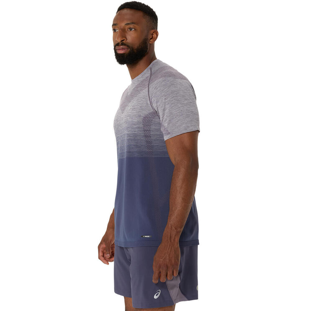 Seamless Ss Top - Hombre Lavender Grey/indigo Fog