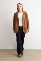 Jean flare Aria bolsillos plaqué jean oscuro