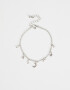 Pulseras Flexibles Bañada en Plata Pulsera Con Dijes Bañada En Plata - Plateado