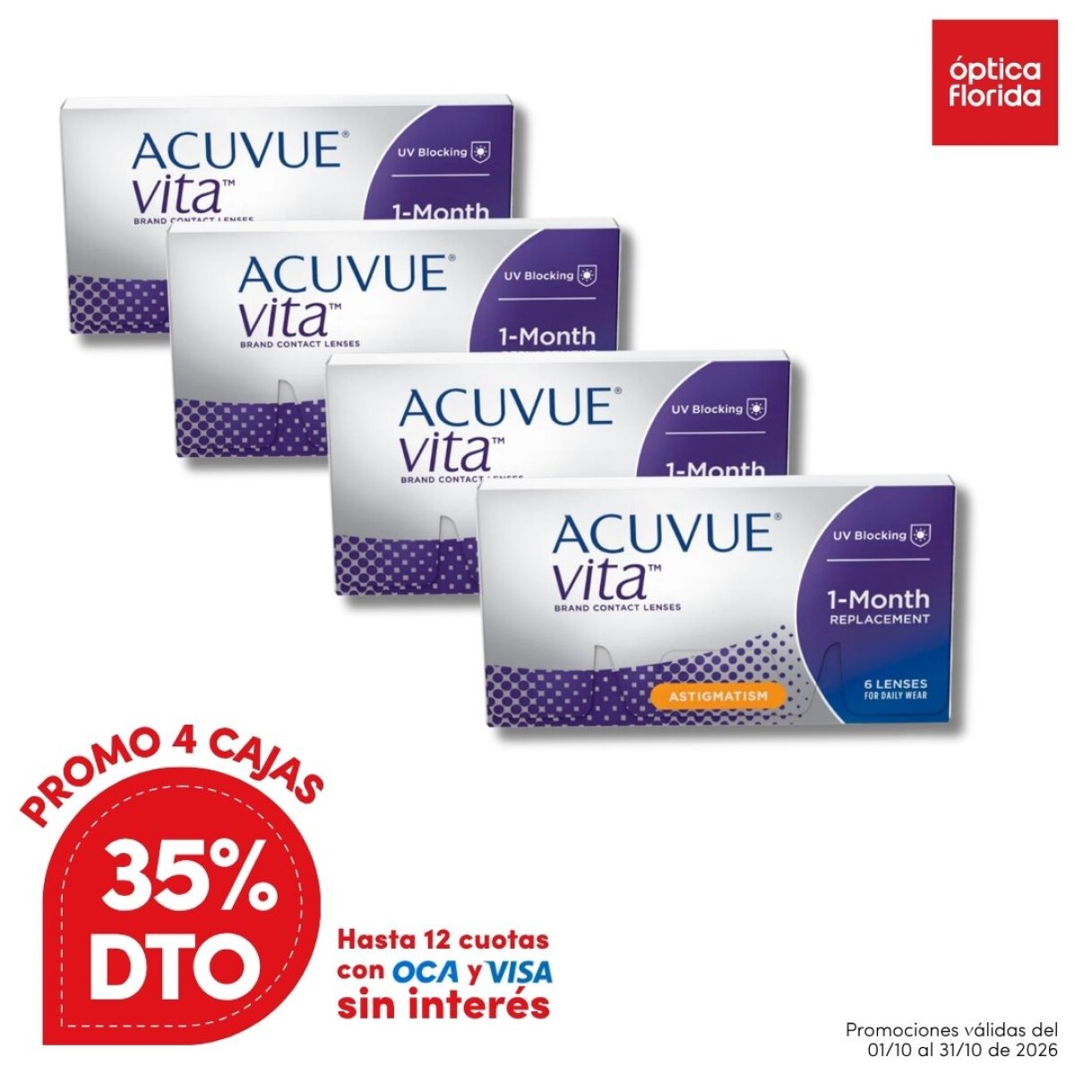 Acuvue Vita Torico - PROMO 4 Cajas 
