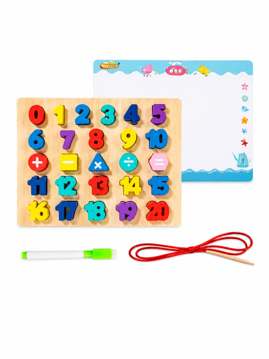 JUEGO DE ENCASTRE LETRAS - MULTICOLOR 