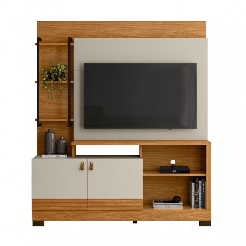 Modular para Tv Alagoas Nature/Blanco Modular para Tv Alagoas Nature/Blanco