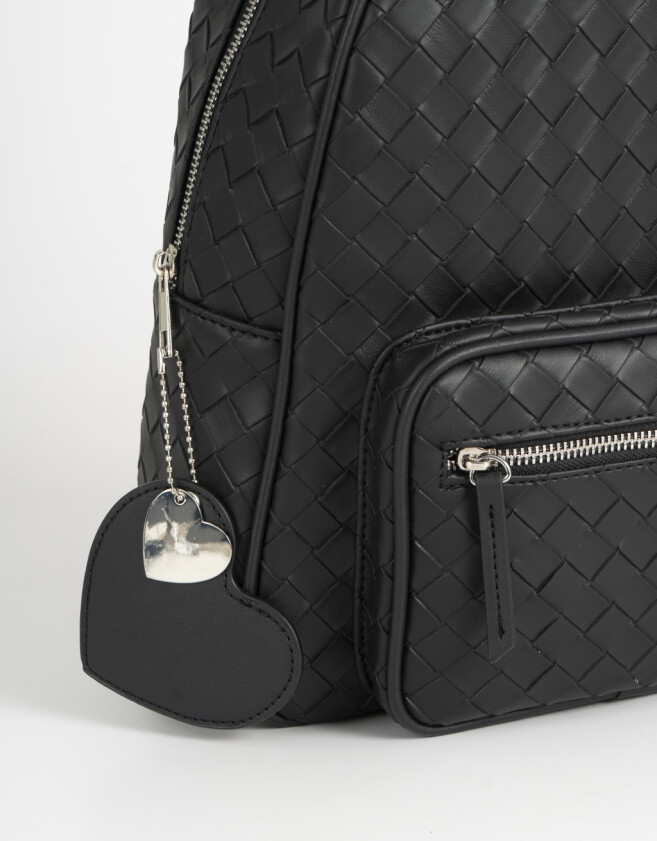 Mochilas Urbanas Mochila Trenzada - Negro