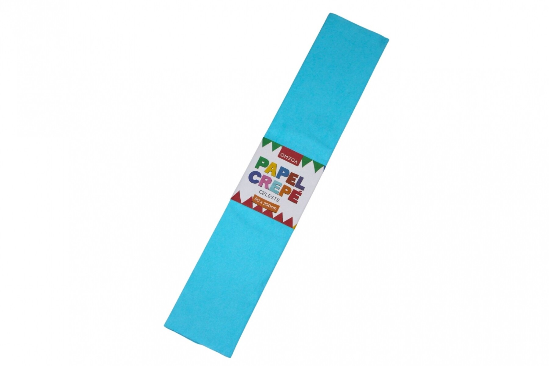 PAPEL CREPE 2MTS.X0.50 - COLOR CELESTE 